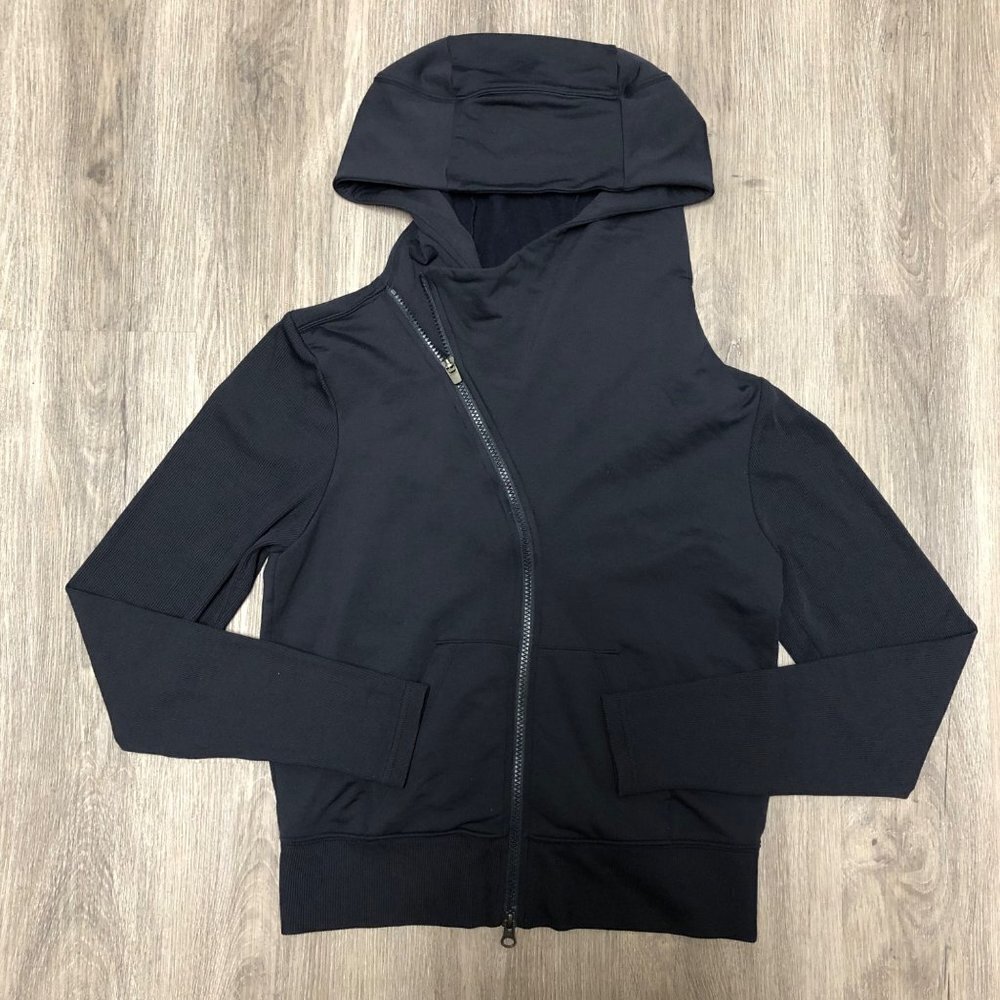 Athleta Women's Size Small Malabar Hoodie Sweatshirt Track Jacket Full Zip Up